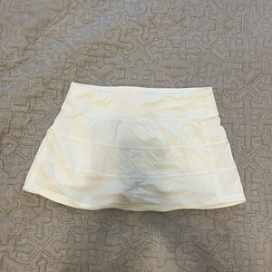 White Lululemon skirt
